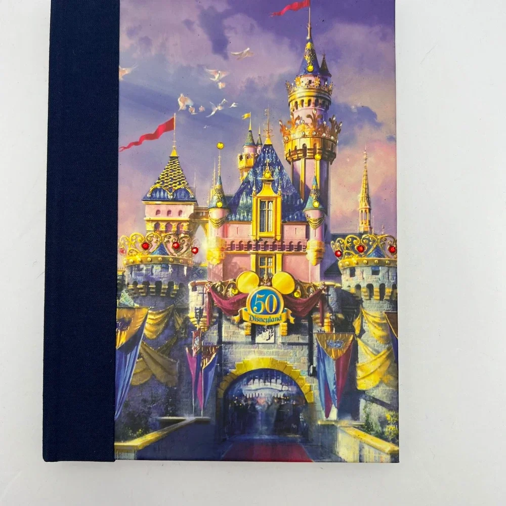 Disney Castle‎ Bejewelled Journal 50th Anniversary Disneyland Blue Navy Notebook